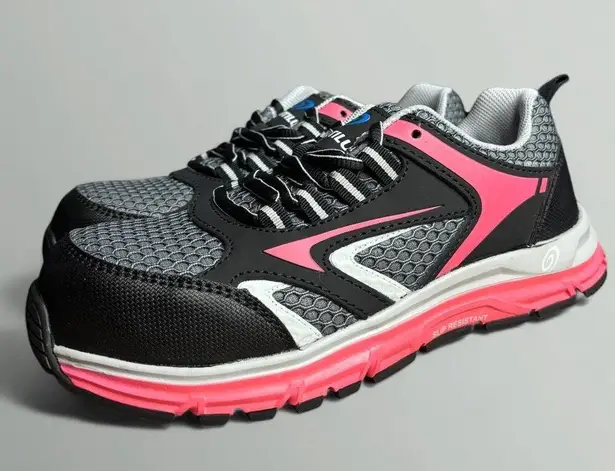 Nautilus Safety Footwear Tempest Low Composite Toe Work Sneakers in Black (Wide) Size 6