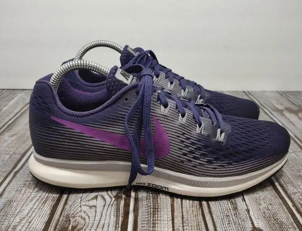 Nike  Pegasus 34 Women's Size 8.5 Ink/Hyper Violet Lightweight Running Shoes