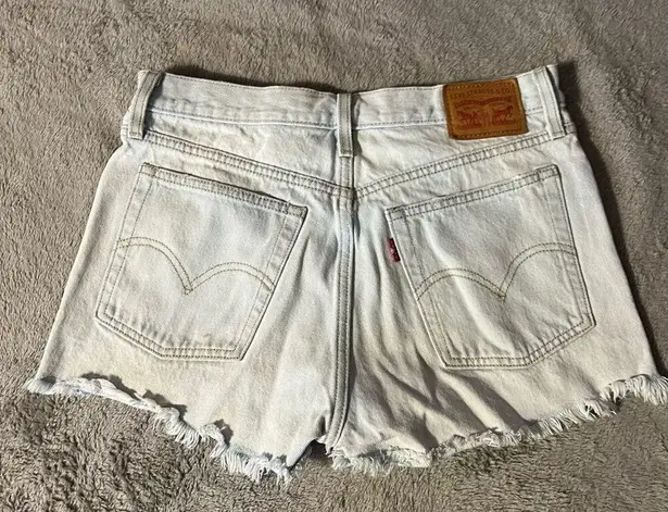 Levi's Levi’s 501 Button Fly Distressed Light Wash Cut Off Denim Jean Shorts Size 27