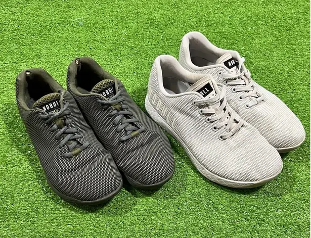 Nobull Outwork Trainers Womens 8.5 (2) Green & Gray Cross Training Super Fabric