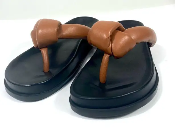 Lafayette 148 New York Bristol Flip Flop Sandals Copper Multi Size 36 EU NEW