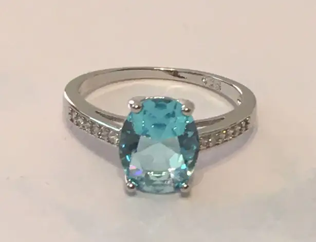 Ice Blue Ring, Size 8