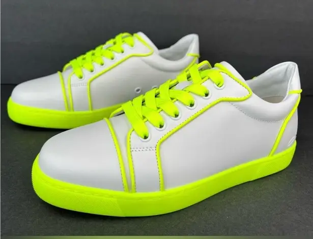 Christian Louboutin  Fun Vieira Orlato Fluo Neon Logo Fashion Sneakers EU 36