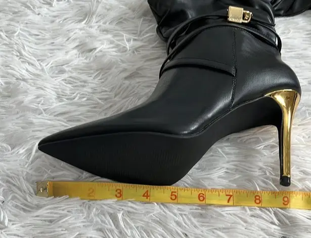 Shoedazzle  Women’s Marcey Heeled Tall Boot in black size 9