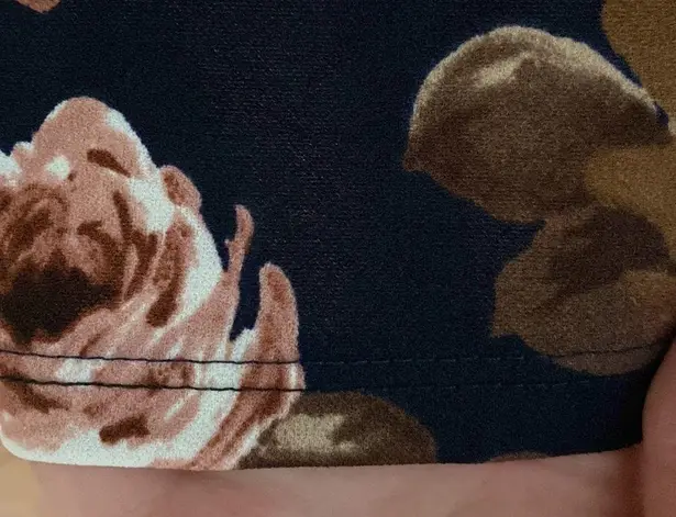 Brigitte Brianna floral rose print boatneck midi modest dress size M Size M