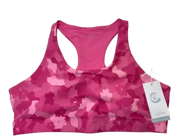 Johnny Was Calme Pink Camo Endurance Sports Bra