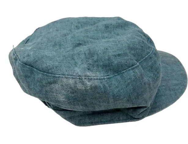 Toucan Collection Vintage Y2k Blue Chambray Denim Newsboy Cap Hat
