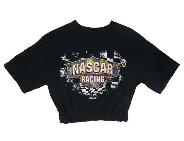 NASCAR Racing Cropped Shirt Black