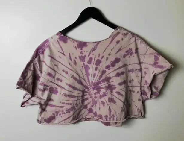 Oversized Metallica T Shirt Crop Top Metal Rock Band Skull Eyes Tie Dye Graphic Size L