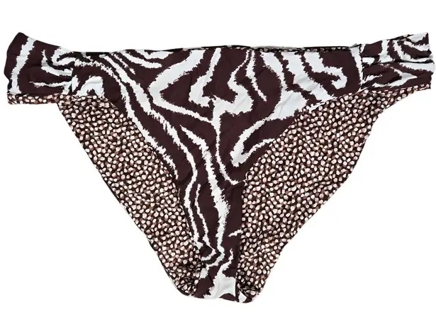 La Blanca Fierce Lines Reversible Side Shirred Hipster Bottom 16 NWT - Image 1