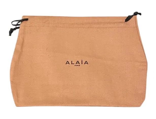 Alaia 9.25” x 6.5” Wallet Clutch Mini Bag Accessory Sunglasses Dustbag Brown