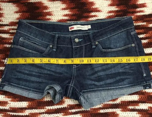 Y2K Levi’s Grunge Micro Mini Baddie Hot Pants Low Rise Jeans Denim Booty Short Shorts #goth #whimsigoth bimbo subversive #acubi #gorpcore cyber #punk biker whimsygoth mcbling Size 7 - Image 8