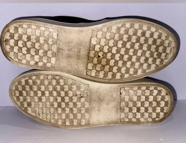 EUC Birdies The Swift Shoes Women's 8 Black Leather Slip On Comfort Loafers