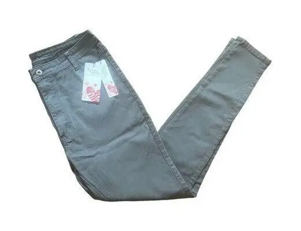 Womens Gray Skinny Leg Jeans Lover Brand Fashion Plus Size 2XL u