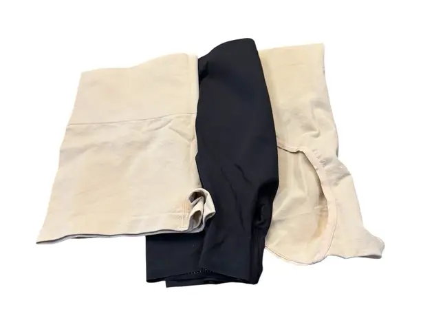 Spanx ‎ Shapewear Size XL 3 Pair Nude And Black Tummy Control - Image 1