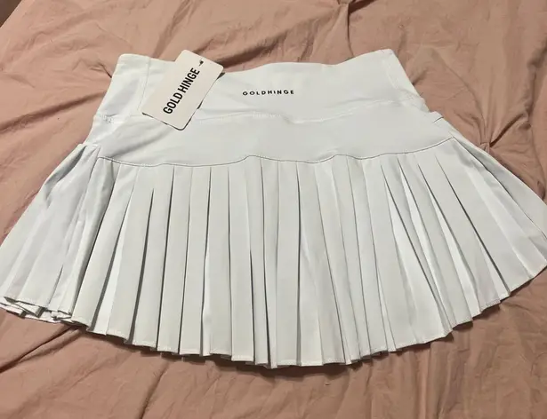 Gold Hinge White  Skirt