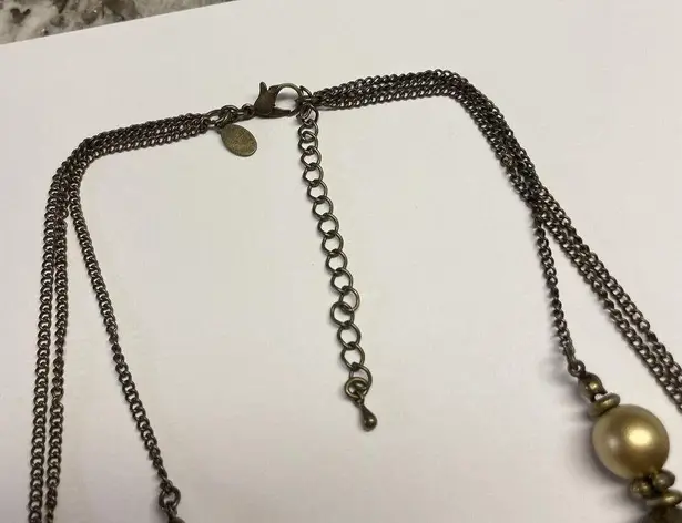 Cookie Lee Signed Bead Beaded Necklace Multi Strand Adjustable Length