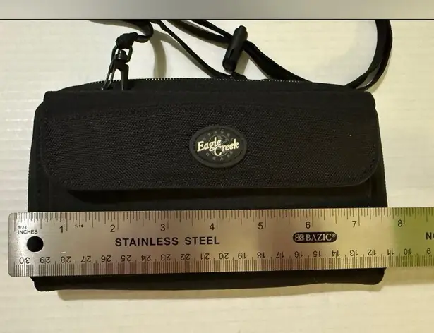 Eagle Creek Black Nylon Wallet Travel Organizer Around Town Clutch NWOT