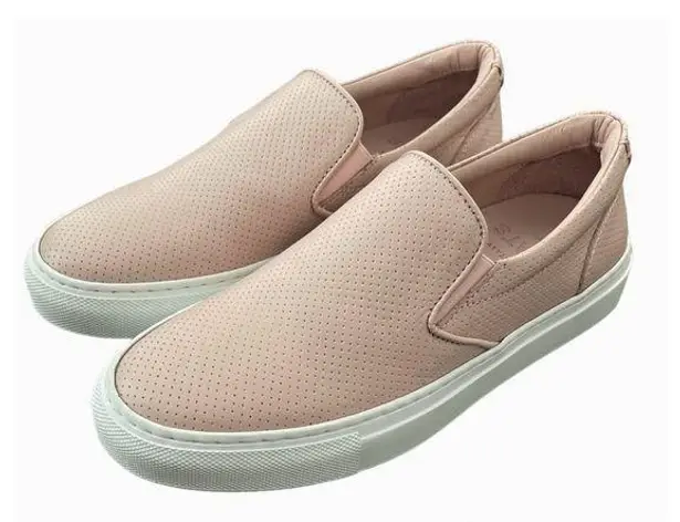 Greats Women The Wooster Dusty Pink Leather Round Toe Slip On Shoes Size 7.5