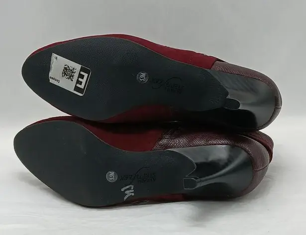 Alfani Step n Flex Vandela 2 Bootie Women 5.5M Maroon Suede Ankle Boot Shoes