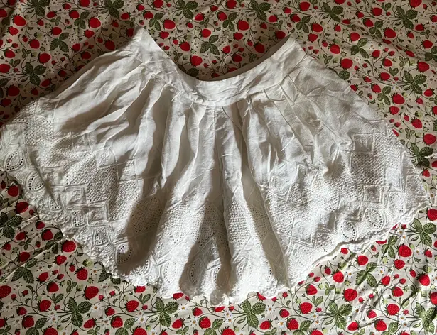 Free People White Flowy Shirt