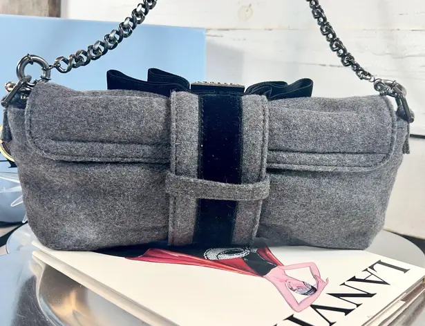 Lanvin Wool & Crystal Evening Bag
