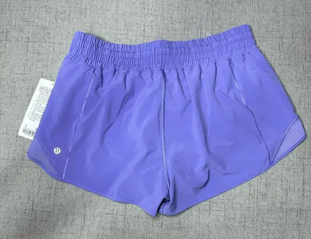 Lululemon  Hotty Hot High Rise Athletic Shorts Dark Lavender Purple 12 Nwt