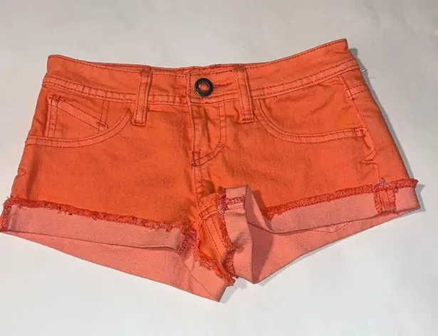 Volcom  Women’s Orange Melon Colored Shorts Size 0