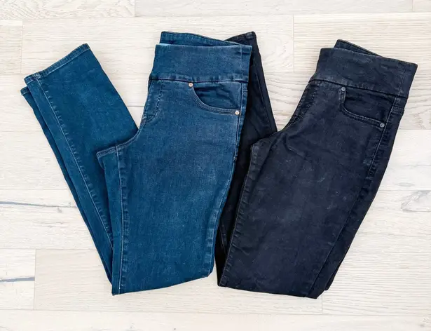 Jag jeans JAG Womens Jeans Lot of 2 Size 6 Blue Black Pull-On Peri Straight Stretch Casual