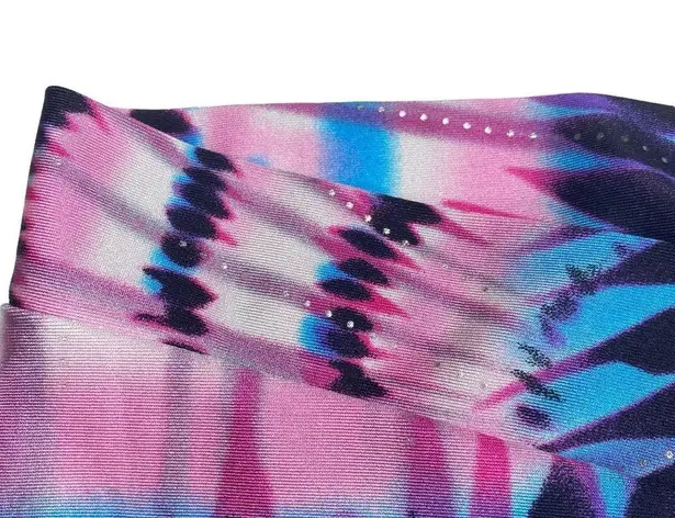 MotionWear ⍟ V-Waist Dance Gymnastic Competition Shorts ⍟ Multicolor Print ⍟ XS