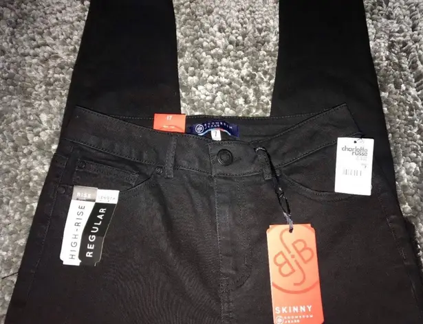 Black Mesh Paneled Skinny Jeans Size 4