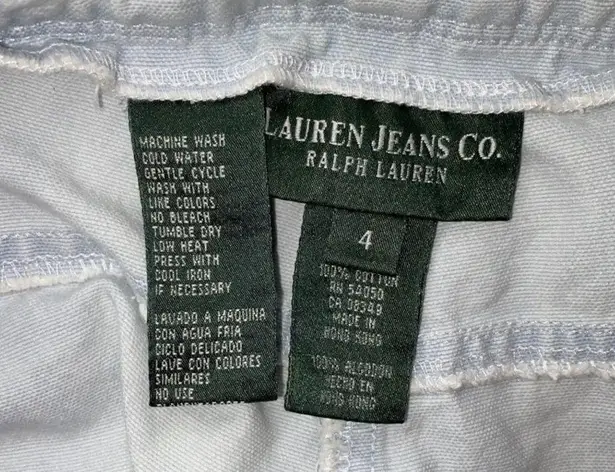 Ralph Lauren  Jeans Co Women's Capri Jeans Size 4 Crème Denim