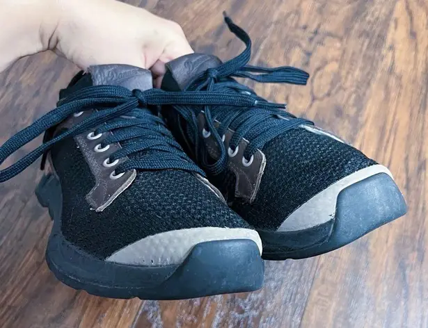 Danner • Overlook Knit Low Sneaker black lace up brown leather hiking trail Size undefined