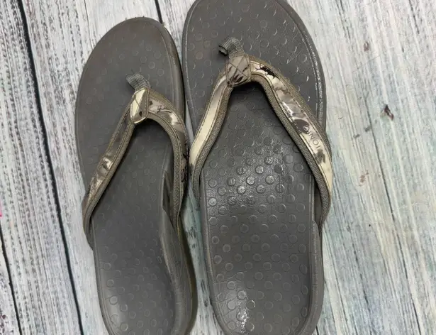 Vionic Grey Flip Flop Sandals Women’s Size 11 Comfort Orthotic Arch Support