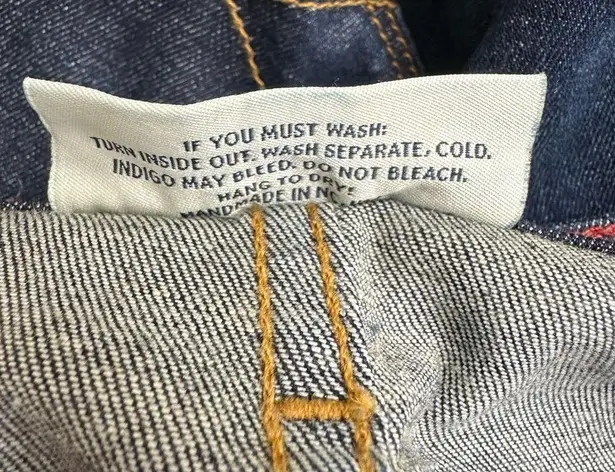 Raleigh Denim Union Fit Lake Lure Blue Straight Dark Wash Jeans Size 26