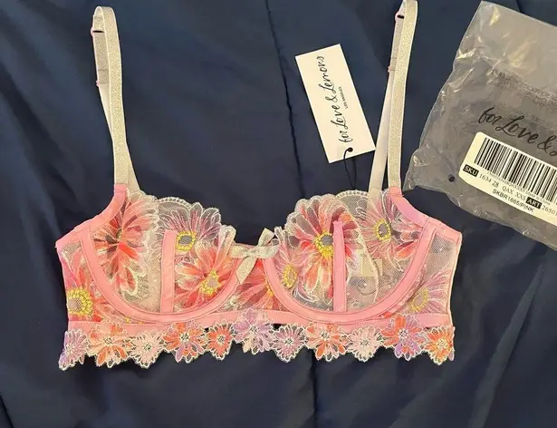 For Love & Lemons  embroidery bra