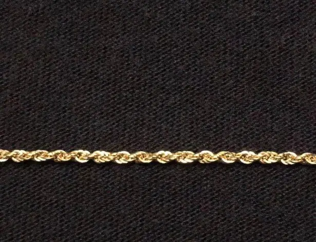 Real 14k Gold Chain Rope Chain 20in 3mm Hollow