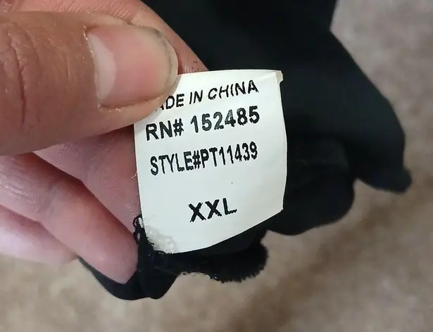 Paper Moon black lace sheer top size XXL