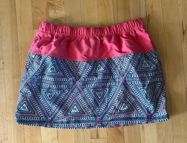 Patagonia  Pink and Blue Print Baggies Skirt M