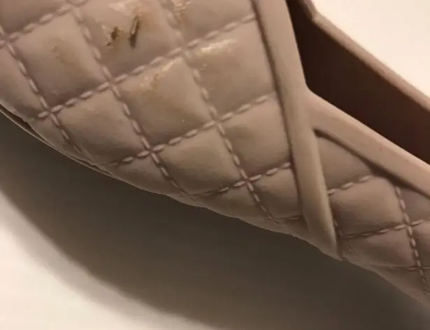 Fashion rubber flat shoes pointy toe women size 5