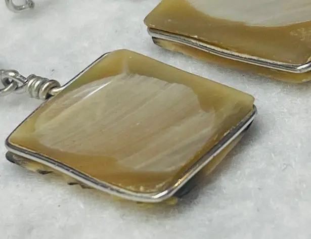 Shell Dangle Drop Pierced Earrings Kidney Wire Style Hook Multiple Color Shades