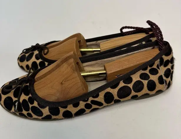 Gap  Women’s Leopard Print Ballet Flat Leather Animal Cheetah Calf Hide Shoes 7.5