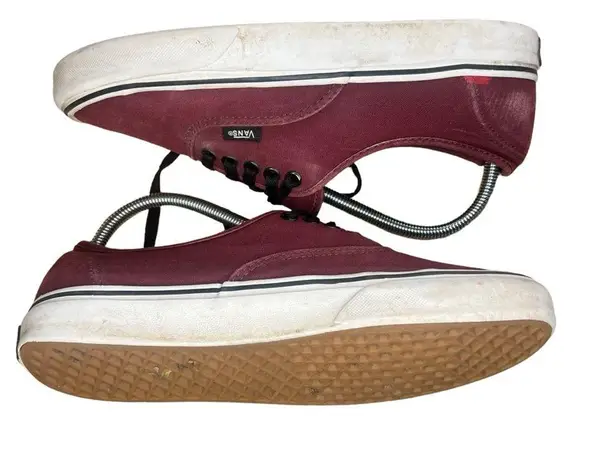 Vans  Authentic Lo Pro Maroon Monochrome Canvas Low Top Lace Up Sneakers M8.5/W10 - Image 5