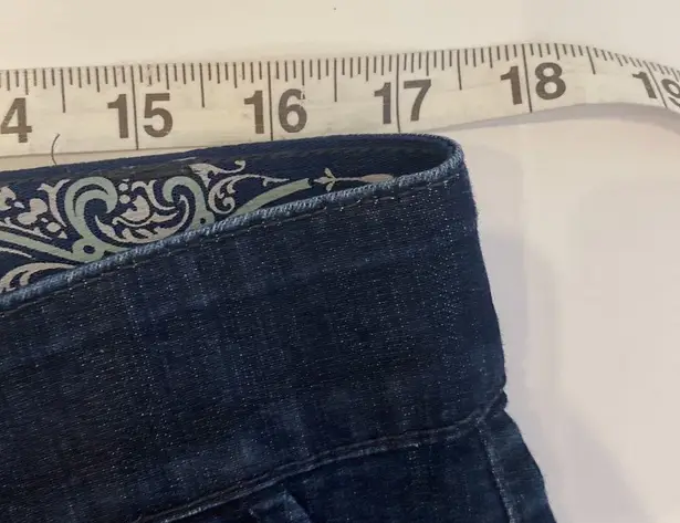 Gloria Vanderbilt Celina Dark Blue Elastic Waist Denim Jean Shorts Sz 12