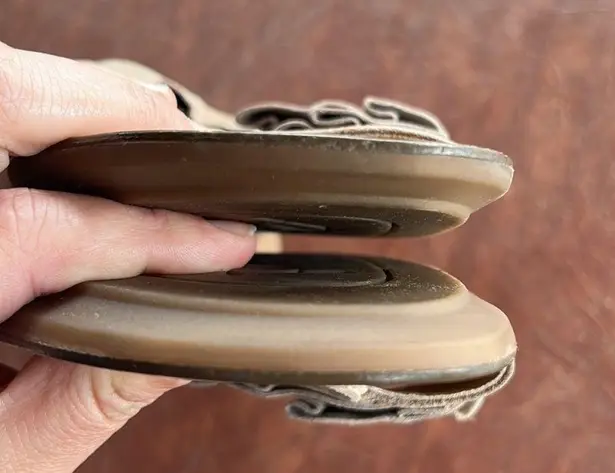 Paul Green Tiered Suede Flip Flops