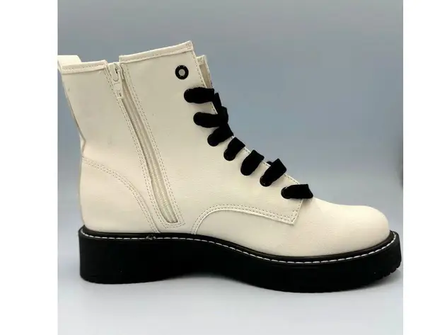 Madden NYC Moto Lace Up Nappa Booties