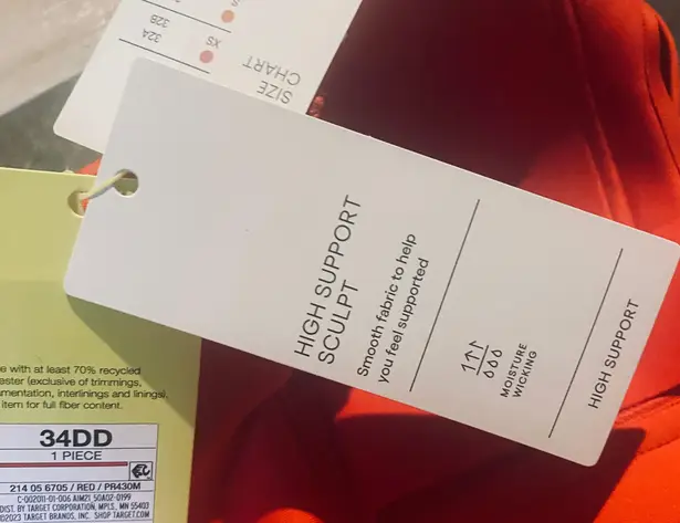 All In Motion Women's Sculpt High Support Zip-Front Sports Bra -