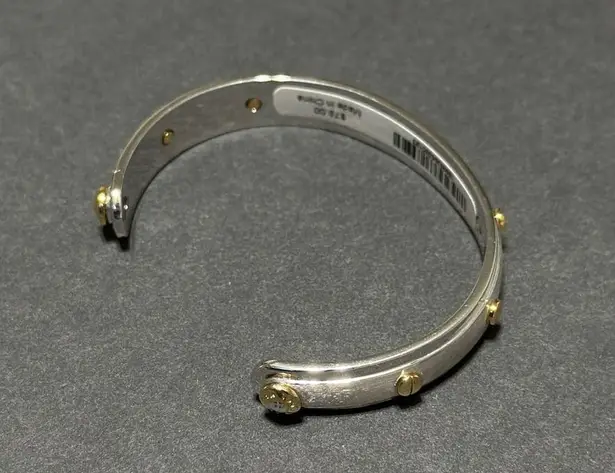 Henri Bendel SCREW YOU BABY
Cuff Bracelet Silver and Gold Screw