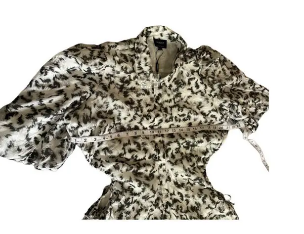 Bardot Abstract Cutout Midi Shirtdress