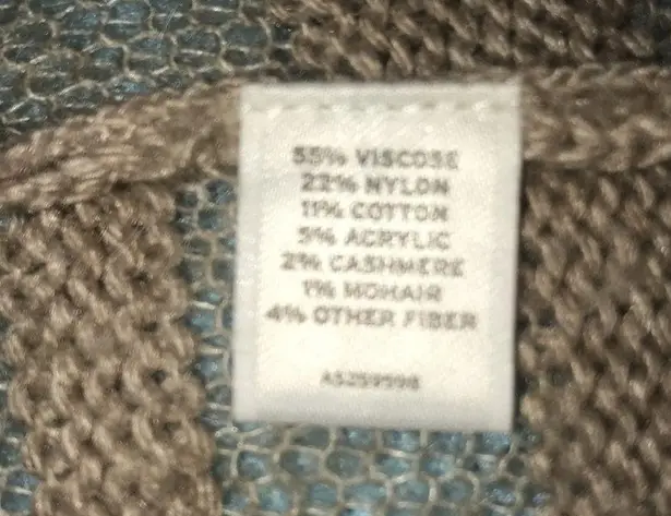 AMBER SUN cashmere mohair open front cardigan semi sheer short sleeve size S